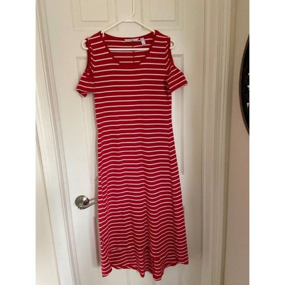 Isaac Mizrah Red and White Dress (XS)
